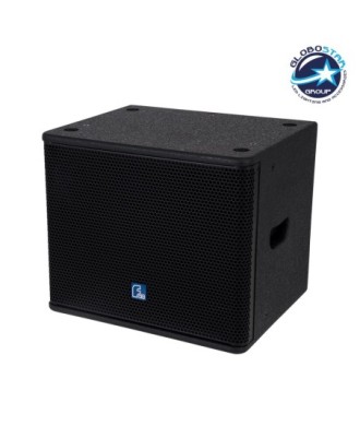 GloboStar® FDB ES110SA 98006 Facilities Speaker - Ενεργό Αυτοενισχυόμενο Ηχείο Subwoofer Εγκαταστάσεων Επιδαπέδιο με Ψηφιακό Ενισχυτή BA1.3 AC 220V-50-60Hz - 300W RMS (600W Peak) - 1 x 10" Inches LF - IP20 - Μαύρο - Μ44.5 x Π36.5 x Υ37.5cm